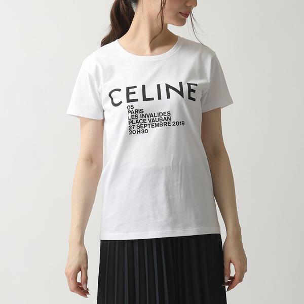 20AW【CELINE セリーヌTシャツ コピー】Celine Paris ロゴプリント 2X314864J 01OB